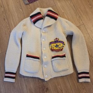 Vintage Curl-Rite Curling Sweater, Made in Canada wool mens small womens medium